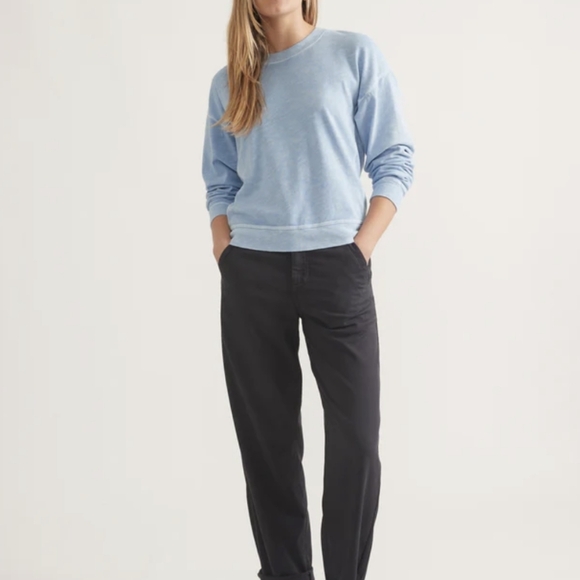 Marine Layer Sadie Vintage Slub Longsleeve Blue Women's XL - Picture 5 of 11